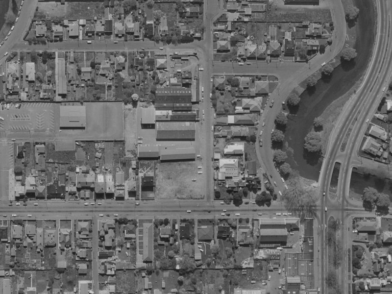 7 Bangor Street from the air, 1970-1974