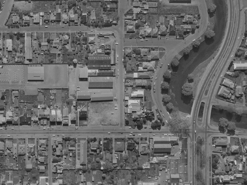 8 Bangor Street from the air, 1970-1974