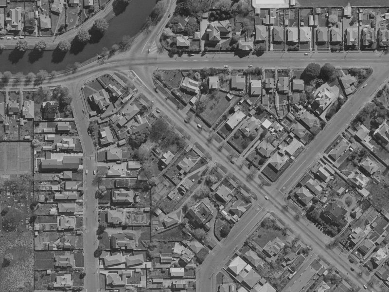26 Linwood Avenue from the air, 1970-1974