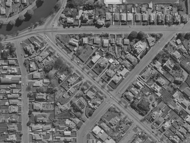 21A Linwood Avenue from the air, 1970-1974