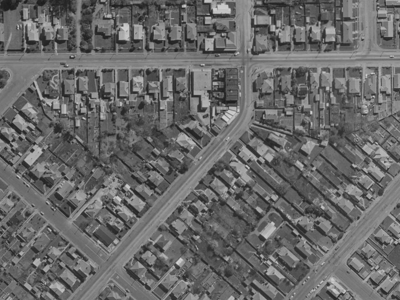 691 Gloucester Street from the air, 1970-1974