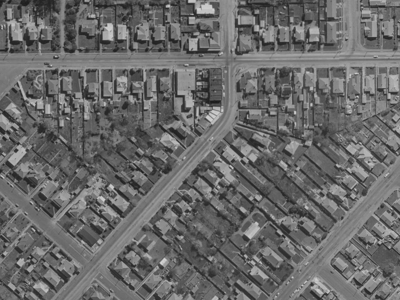 693 Gloucester Street from the air, 1970-1974