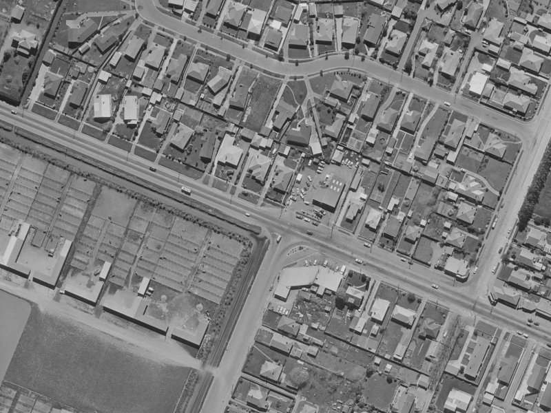 204 Yaldhurst Road from the air, 1970-1974
