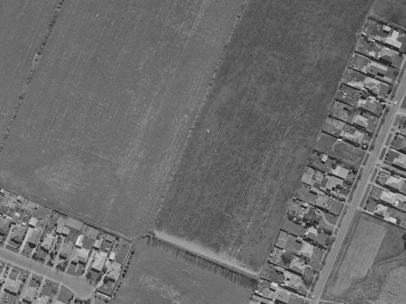Sayers Crescent from the air, 1970-1974