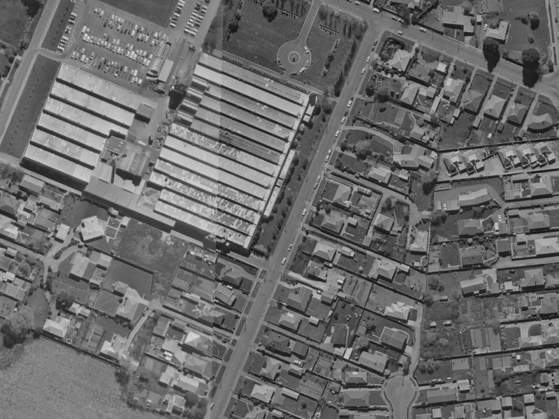 64 Peer Street from the air, 1970-1974