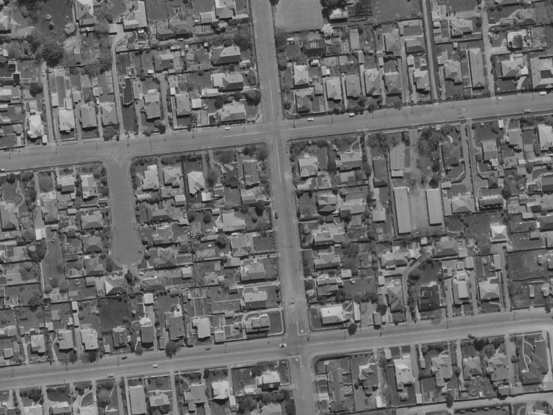 37 Harakeke Street from the air, 1970-1974