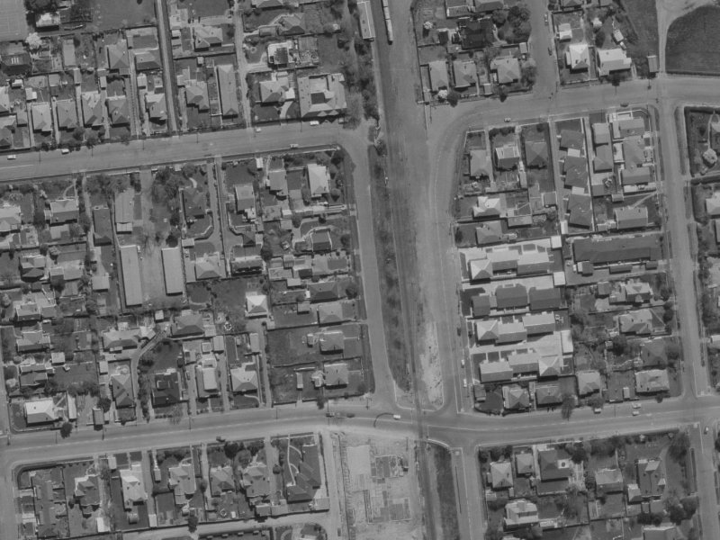 31 Matai St West from the air, 1970-1974
