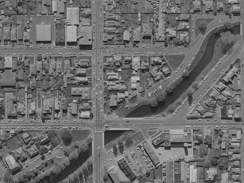 309 Cambridge Terrace from the air, 1970-1974