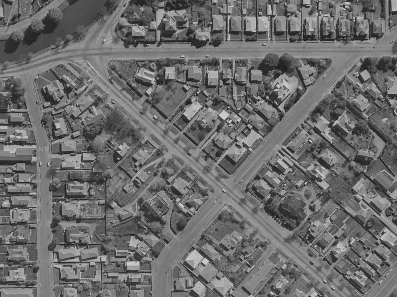 27 Linwood Avenue from the air, 1970-1974