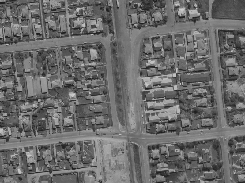 29A Matai Street West from the air, 1970-1974