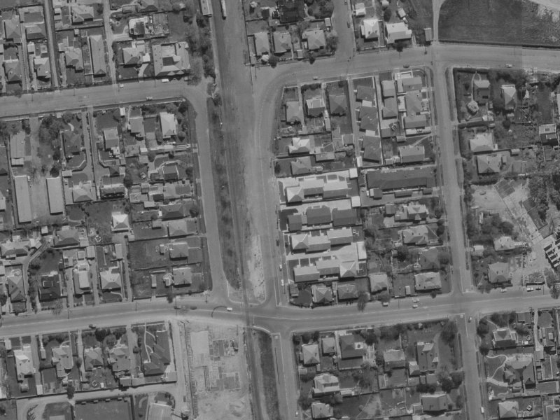 30 Mona Vale Avenue from the air, 1970-1974