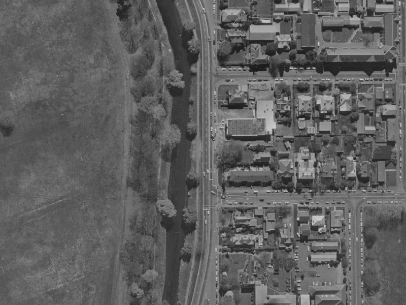 48 Park Terrace from the air, 1970-1974