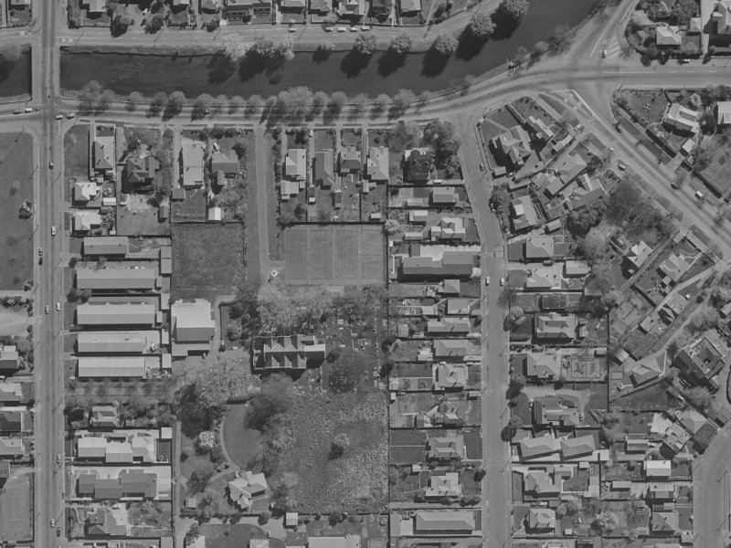 43 Trent Street from the air, 1970-1974