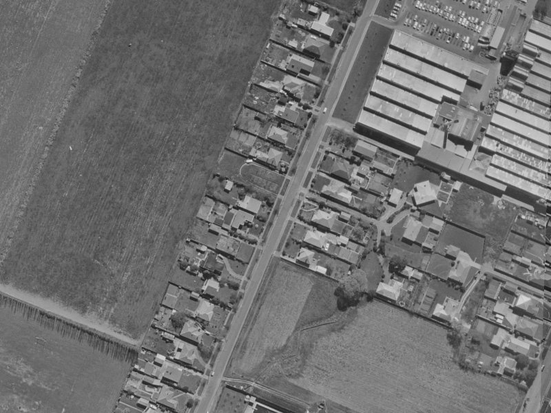 48 Brodie Street from the air, 1970-1974
