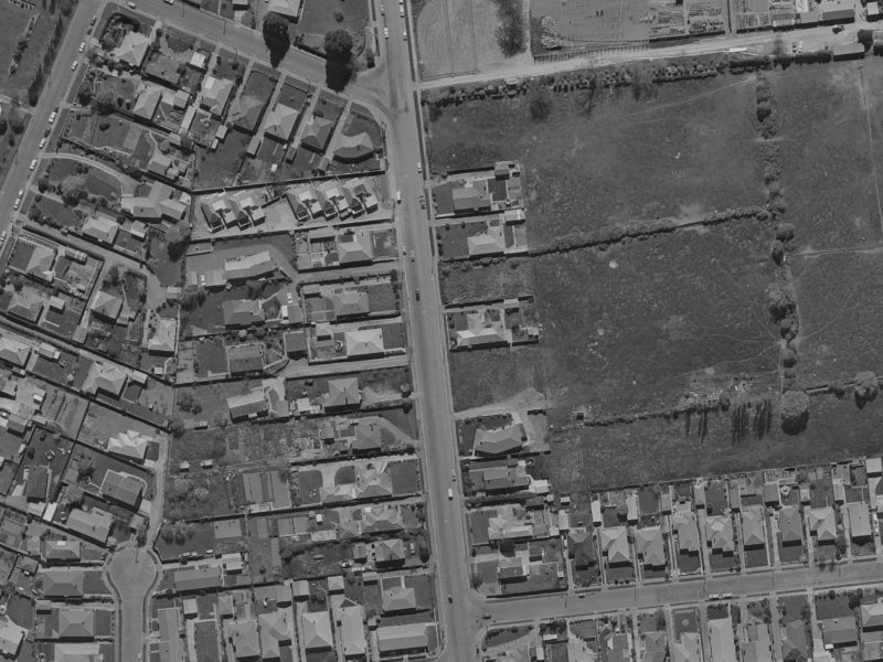 64 Waimairi Road from the air, 1970-1974