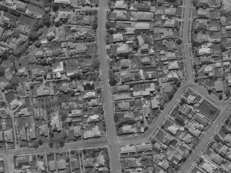 Puriri Street from the air, 1970-1974