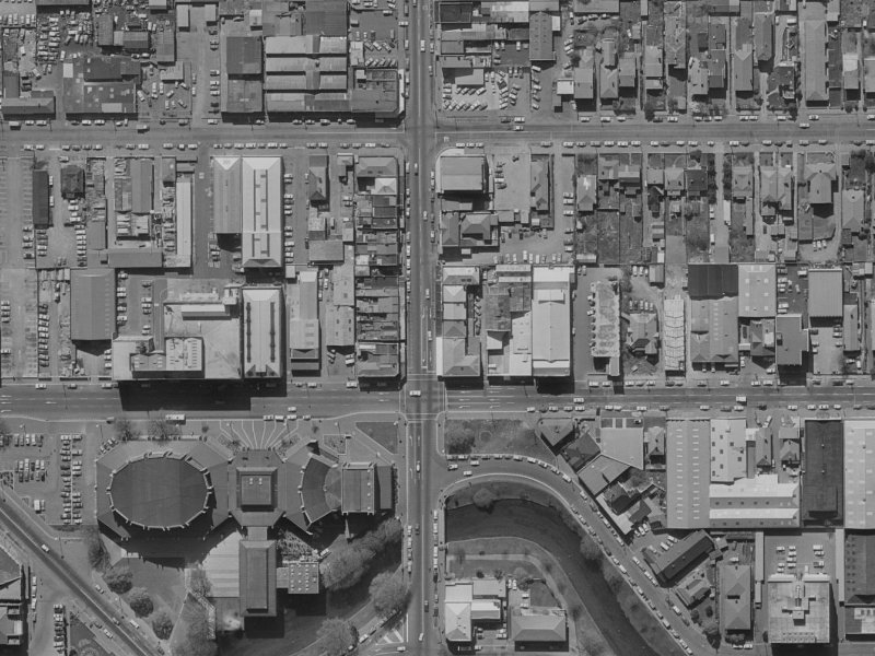 800 Colombo Street from the air, 1970-1974
