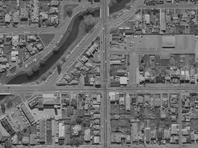 359 Barbadoes Street from the air, 1970-1974