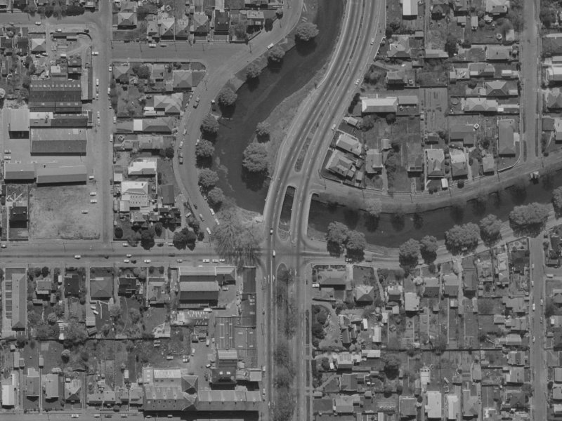 236 Fitzgerald Avenue from the air, 1970-1974