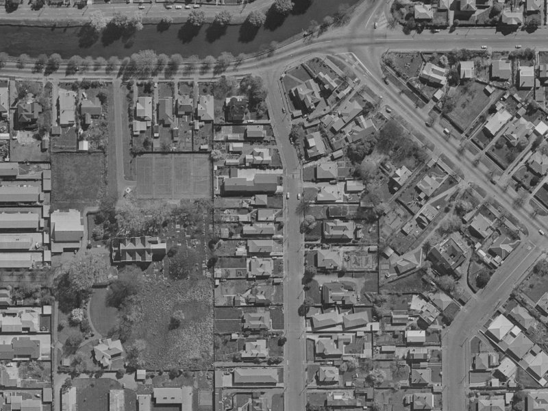 47 Trent Street from the air, 1970-1974