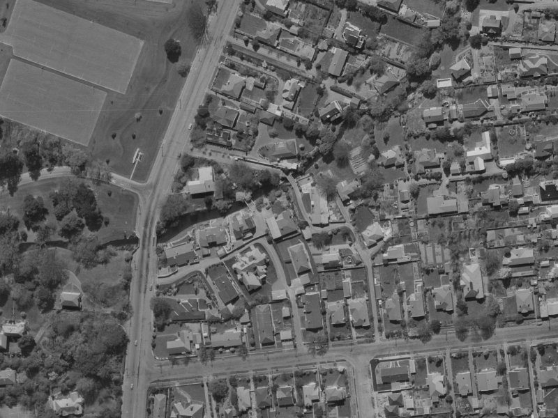 56B Clyde Road from the air, 1970-1974