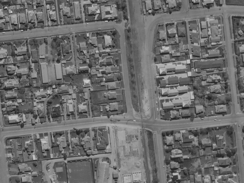 25 Matai St West from the air, 1970-1974