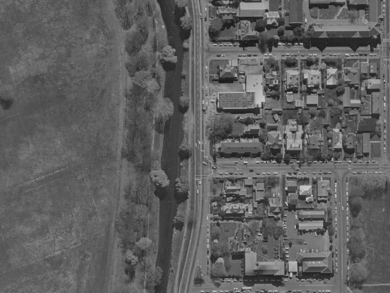 43 Park Terrace from the air, 1970-1974