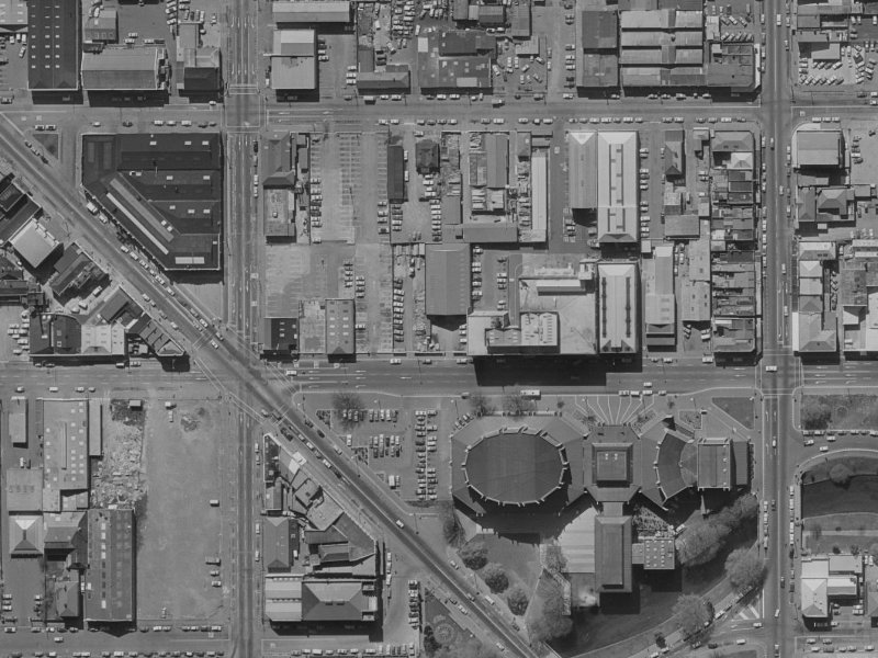 89 Kilmore Street from the air, 1970-1974