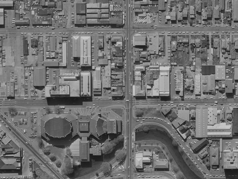785 Colombo Street from the air, 1970-1974