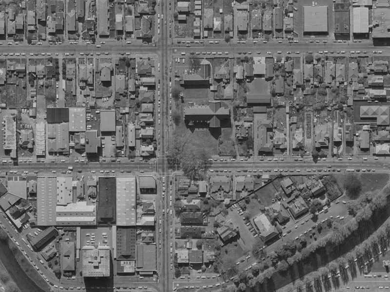 248 Manchester Street from the air, 1970-1974
