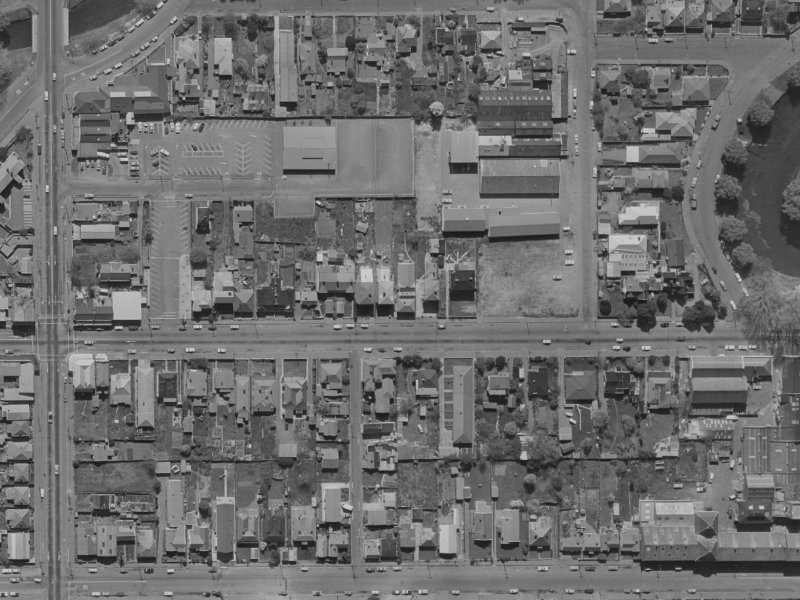 263 Kilmore Street from the air, 1970-1974