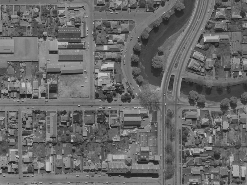 286 Kilmore Street from the air, 1970-1974