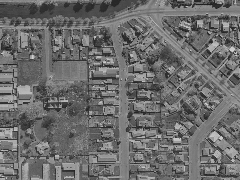 45 Trent Street from the air, 1970-1974