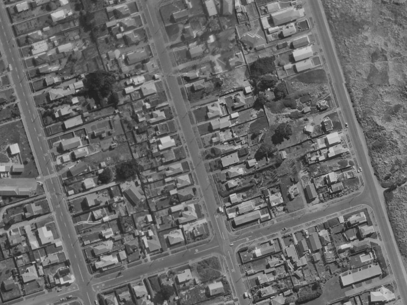183 Pine Avenue from the air, 1970-1974