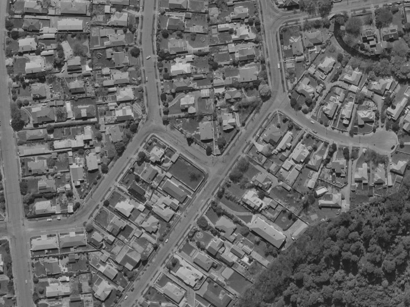 Miro Street from the air, 1970-1974