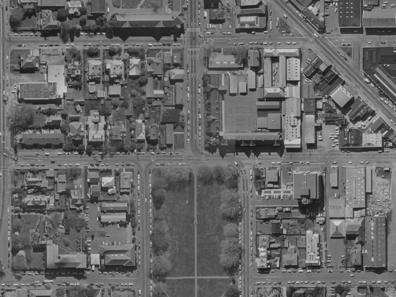 1 Kilmore Street from the air, 1970-1974