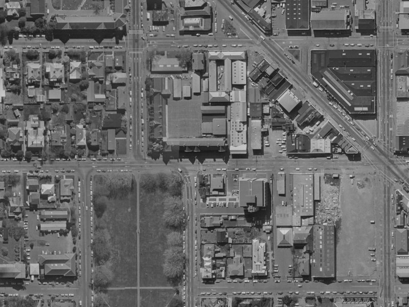 37 Kilmore Street from the air, 1970-1974