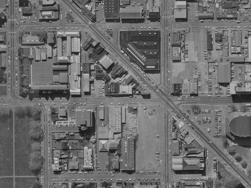 62 Kilmore Street from the air, 1970-1974