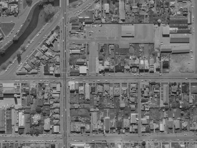 243 Kilmore Street from the air, 1970-1974