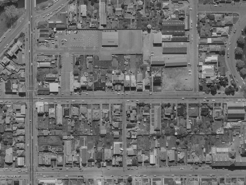 257 Kilmore Street from the air, 1970-1974