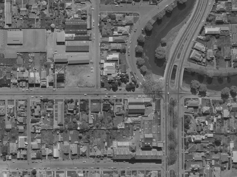 285 Kilmore Street from the air, 1970-1974