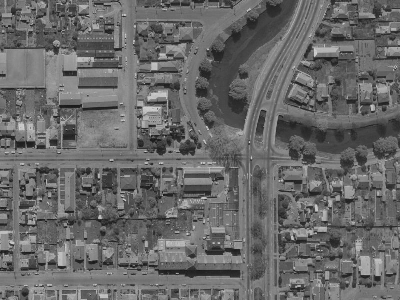 292 Kilmore Street from the air, 1970-1974
