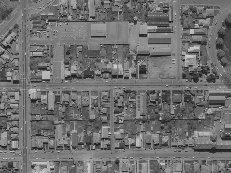 258 Kilmore Street from the air, 1970-1974