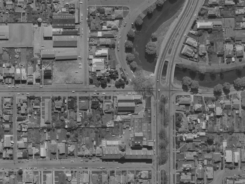 284 Kilmore Street from the air, 1970-1974