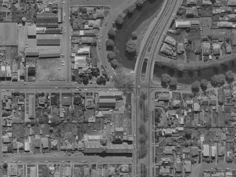 294 Kilmore Street from the air, 1970-1974