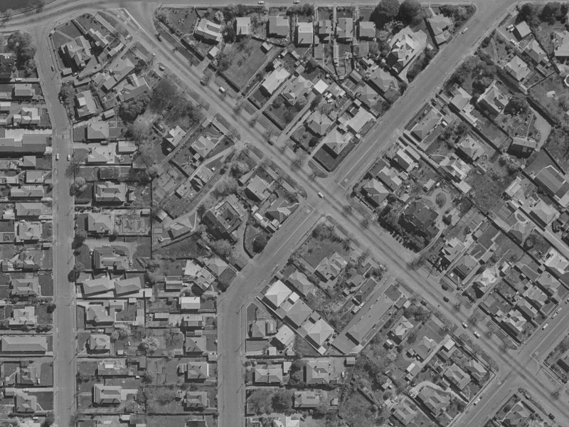 40 Linwood Avenue from the air, 1970-1974
