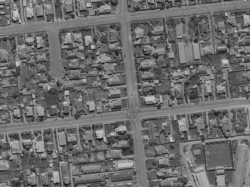 31A Harakeke Street from the air, 1970-1974