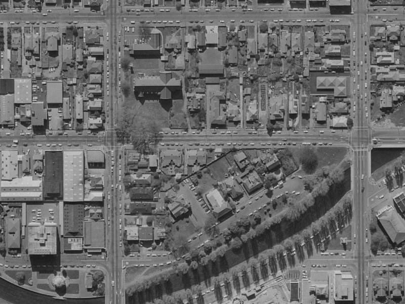 172 Kilmore Street from the air, 1970-1974