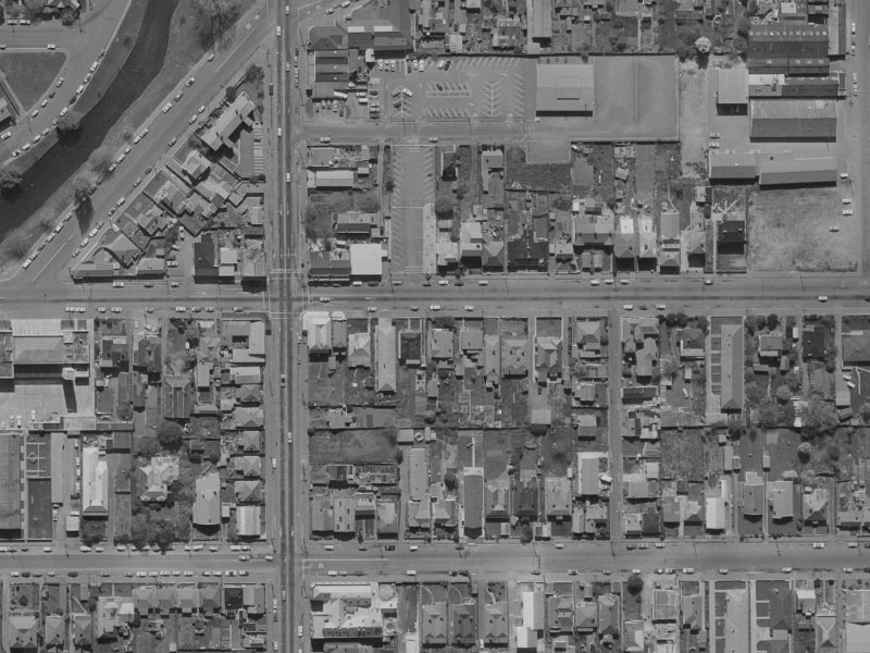 238 Kilmore Street from the air, 1970-1974