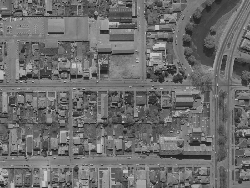 270 Kilmore Street from the air, 1970-1974